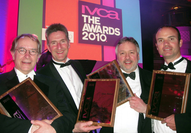 Receiving the four IVCA awards for 1001 Inventions and the Library of Secrets