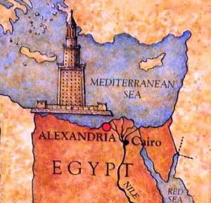 Eye witness accounts of the Lighthouse of Alexandria, one of the wonders of the Ancient World
