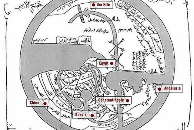 Top 10 Maps from Muslim Civilisation, when North was South and South was North, towards Mecca