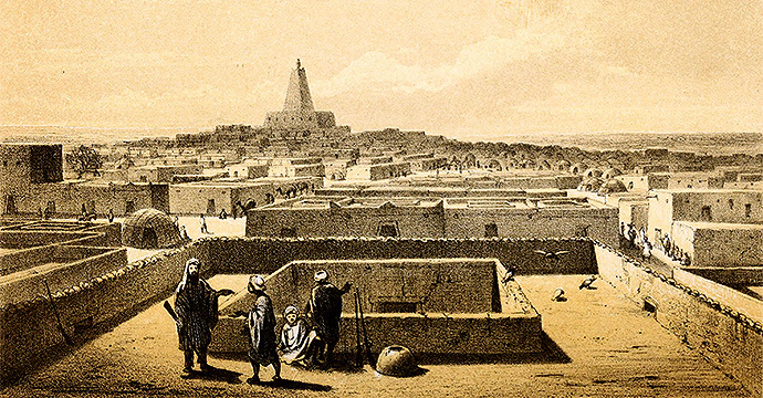 View of Timbuktu by Heinrich Barth 1858