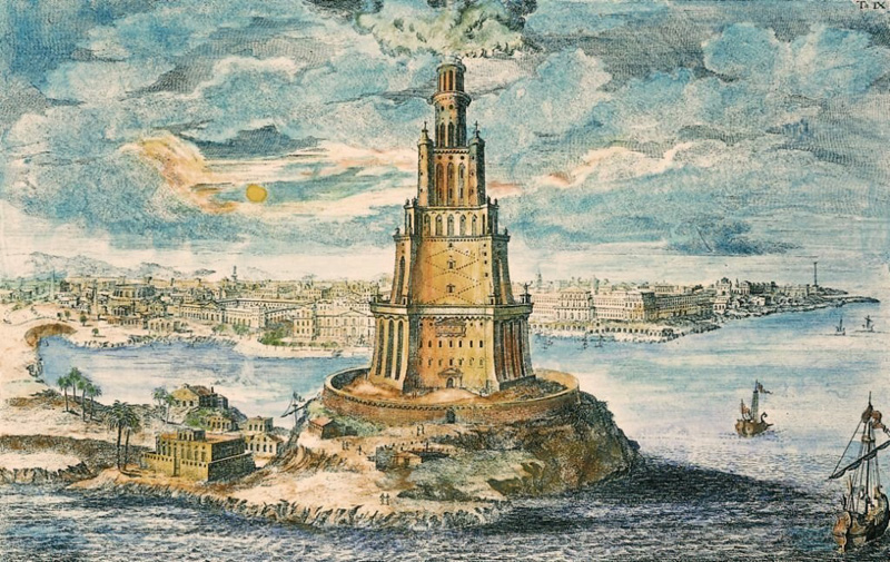 Eye witness accounts of the Lighthouse of Alexandria, one of the wonders of  the Ancient World - 1001 Inventions