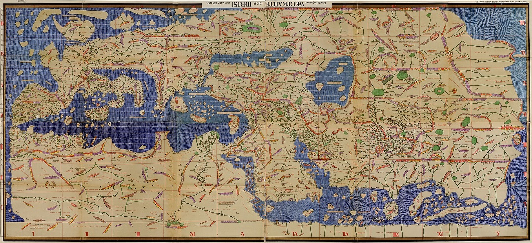 Stories - Map Making in Muslim Civilisation: The first map to show Europe, Asia, and North Africa